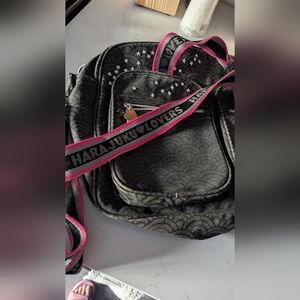Harajuku Lovers Black and Pink Backpack